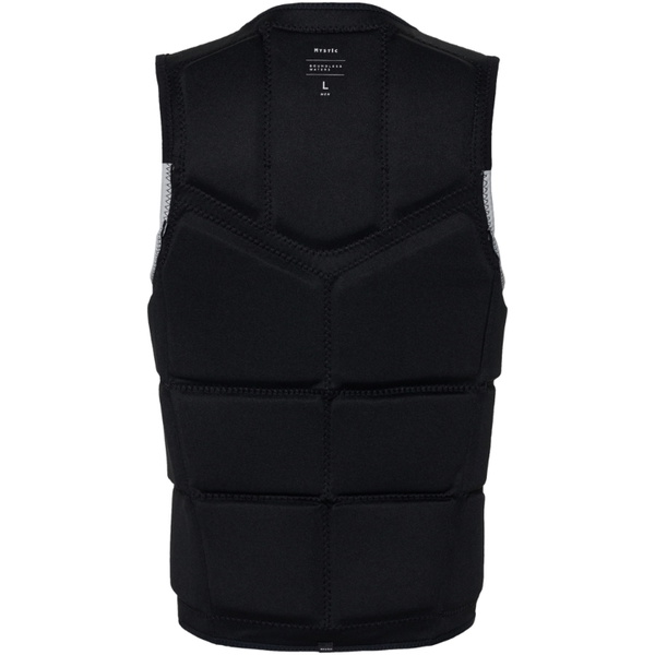2026 Mystic Peacock Front Zip Wake Impact Vest 35005.240227 - Black / White